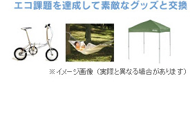 エコ課題を達成して素敵なグッズと交換|すまいのECOチャレンジ